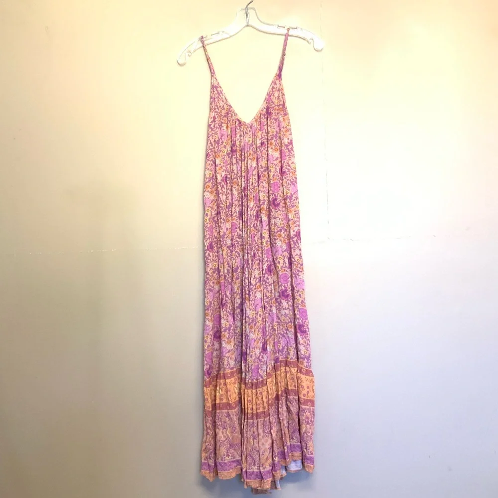 Spell Village Strappy Maxi Dress in Sunrise New - Picture 6 of 12